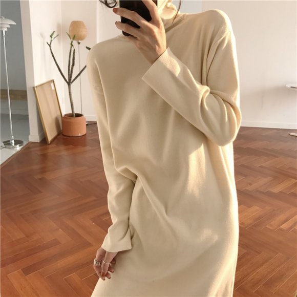 Knitted wool dress - Picture 4 of 4